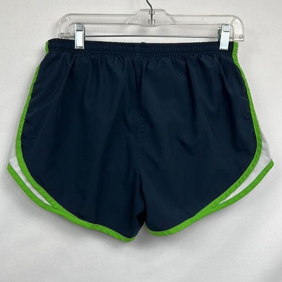Nike Navy and green athletic running shorts size medium E UC - Picture 6 of 8